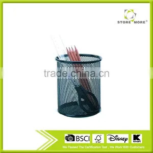 High Quality Office Desk Metal Mesh Decorative Pen Holder thumbnail-1