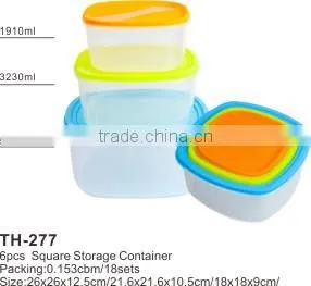 Wholesale Plastic Clear Square Storage Container With Lid thumbnail-5