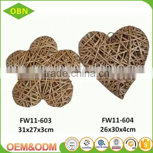 Willow Hanging Decorations Wicker Fish Decorations thumbnail-3