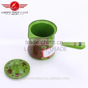 2016 Best Selling Hot Desing Useful Enamelmilk Pot/enamel Boiling Pot/ Enamel Coffee Pot thumbnail-4