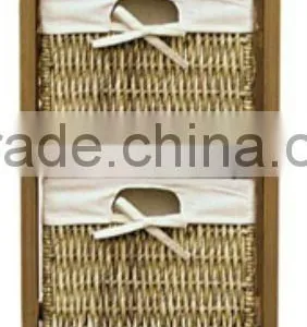 Solid Wood Bathroom Corner Cabinet thumbnail-1