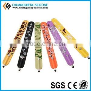 New Hot Silicone Style Touch Pen Slap Bracelet Band for Screen thumbnail-3