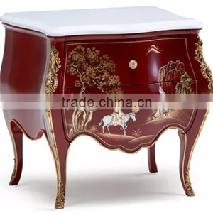 Exquisite Luxury European Imperial Handmade Round Dining Table With Beautiful Floral Table Top BF12-04254c thumbnail-5