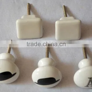 Latest Mix Pattern Hand Painted Ceramic Door Knobs thumbnail-3