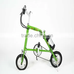 12" Mini Electric Folding Bike Chainless Electric Bike thumbnail-1