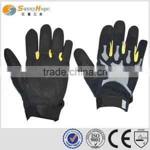 Sunnyhope Durable Synthetic Leather Impact Assembly Mechanism Gloves thumbnail-1