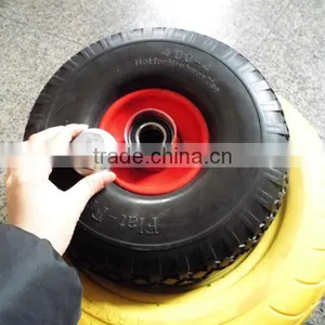 Flat Free Tire 4.00-4/pu Wheel thumbnail-3