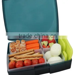 High Quality Multicolor Leak-proof Bento Lunch Box With 5 Removable Containers thumbnail-1