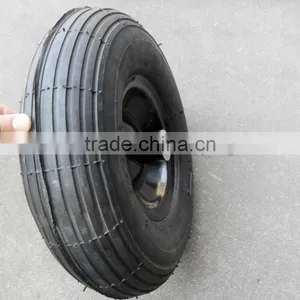 13inch 4.00-6 Metal Rim Air Pneumatic Wheel for Wheelbarrow thumbnail-1