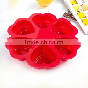 Fashion Heart Shaped Silicone Cake Molds Cake Decorating Tools thumbnail-1