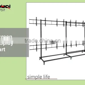 Height Adjustable Swivel TV Floor Stand, Telescoping Plasma TV Bracket thumbnail-4