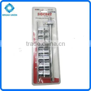 9PC Socket Set Cheap Wrench Set Hand Socket Wrench Tool Set thumbnail-1