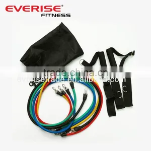 Top Exercise Resistance Tube Band Set (5 Levels )with Foam Handle ,Strap ,Carry Bag thumbnail-1