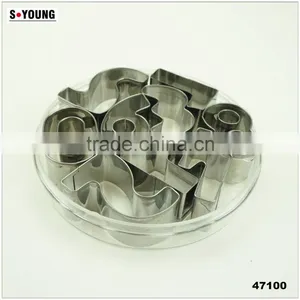 47100 9pcs Number Shape Cake Cookie Cutter ,fondant Cake Decorating Tools thumbnail-1
