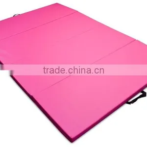 Pink Portable Cartwheel Exercise Tumbling Mat thumbnail-2