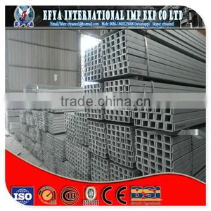 GB and JIS Standard Hot Rolled Galvanized Channel Steel thumbnail-1