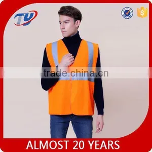 2017 Fluorescent En471 20471 Orange Traffic Safety Vest thumbnail-1