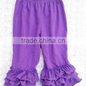 China Product and Low Price Wholesale Best Selling Boutique Cotton Ruffle Pants for Baby Kids for Spring and Autumn Wearing thumbnail-4