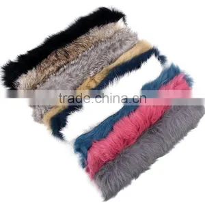 CX-A-28B Women Fashion Rabbit Fur Cuff Bracelet thumbnail-6
