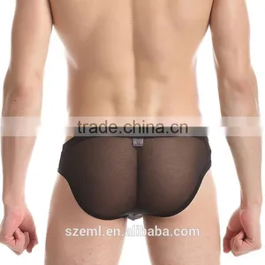 Mens Sexy Transparent Breathable Mesh Boxer Brief thumbnail-5