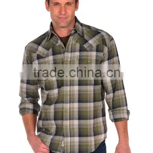 Military Long Sleeve Shirt, Mens Thick Flannel Shirt Custom thumbnail-1