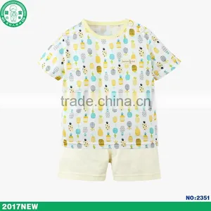 Wholesale 2017 New Design Summer Clothing Set Baby Girl Wear With Soft Touch thumbnail-3
