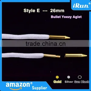 (MOQ:100pcs) 26mm Yeezy Lace Bullet Metal Tips for Sneaker Shoes - Metal Aglets Shoelaces Tips Replacement for Air Yeezy Shoes thumbnail-4