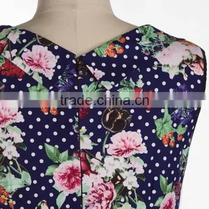 Walson Womens Ladies New Floral Vintage 1950s Rockabilly Vintage Tea Dress thumbnail-2