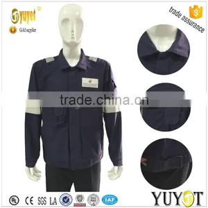 100% Cotton FR Navy Reflective Safety Workwear Suits thumbnail-1