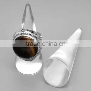 3PCs Clear Ring Jewelry Display Stands 6.6cm x 2.6cm(2 5/8"x1"),Customize thumbnail-1