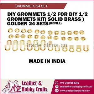 High Mechanical Strength Solid Brass Grommets Kit for Leather thumbnail-1