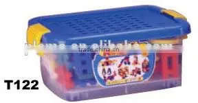 130pcs Wisdom PE Blowing Building Block With Bucket Set thumbnail-1