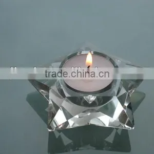Elegant Star Shape Crystal Candlesticks thumbnail-1