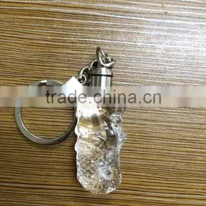 Crystal Singapore Merlion Model With LED Keychain For Souvenirs Gifts KJJ-02 thumbnail-2