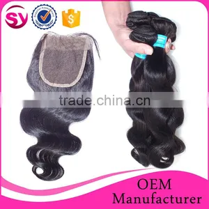 Wholesale Human Hair Body Wave Lace Front Closure Brazilian Virgin Hair 4*4 Lace Top Closure Body Wave Lace Closure thumbnail-2