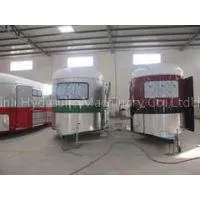 Chinese Horse Trailer Angle Load Semi Trailer thumbnail-1