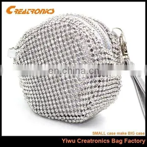 Milti Color Crystal Round Shape Mini Coin Purse thumbnail-5
