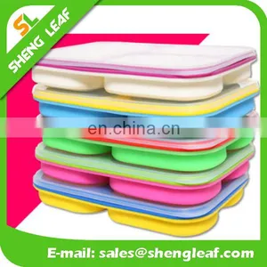 -collapsible Lunch Bowl 3-compartment Silicone Lunch Bowl thumbnail-1