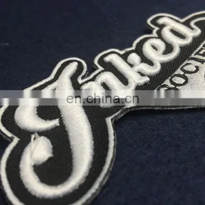 Iron on Custom Brand Name Letter 3d Embroidery Patches thumbnail-4