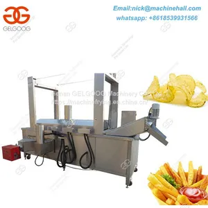 Automatic Potato Chips Frying Machine|Deep Fried Potato Chips Fryer|Best French Fries Deep Fryer for Sale thumbnail-1