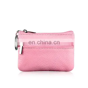 Genuine Leather Coin Purse With Key Ring thumbnail-4