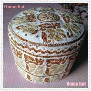 Latest Oman Hat / Muslim Cap / Arabian Cap / Oman Cap / Muslim Embroidered Cap thumbnail-4