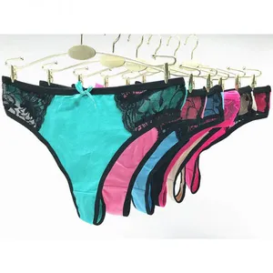 Yun Meng Ni Sexy Underwear 2018 New Style Cheap Stocklot T-back Breathable Cotton Thong For Lady thumbnail-1