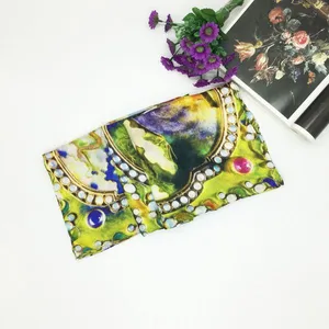 Super Soft Lady's Fashionable Custom Digital Printed Silk Scarf thumbnail-3