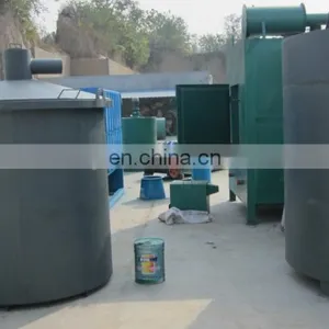 Cylinder Hoist Type Coconut Shell Charcoal Carbonization Furnace With Factory Directly Sale thumbnail-2