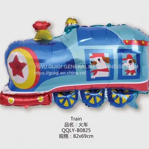 Foil Balloon Train Balloon Mylar Balloon Helium Balloon Pink Decoration Balloon thumbnail-1