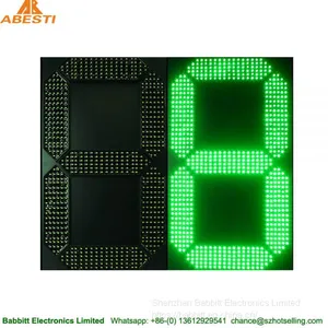 Led Digital Green Display/ Outdoor1digits Gas Price Led Signs/ 22 Inch 7 Segment Led Display thumbnail-1