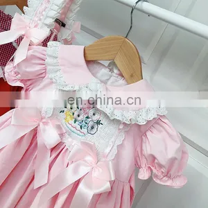 Arrivals Baby Dress Spanish Lolita Set Summer Short Sleeve Dress Clothes Toddler Girl Clothes thumbnail-5
