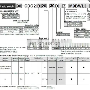 SMC Air Small Cylinder CDQ2A40-40D-A73 thumbnail-3