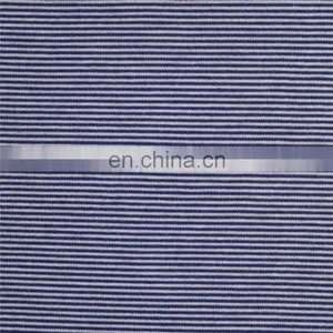 Stock Lot Cotton Spandex Stripe Print Terry Fabric for Garments thumbnail-7